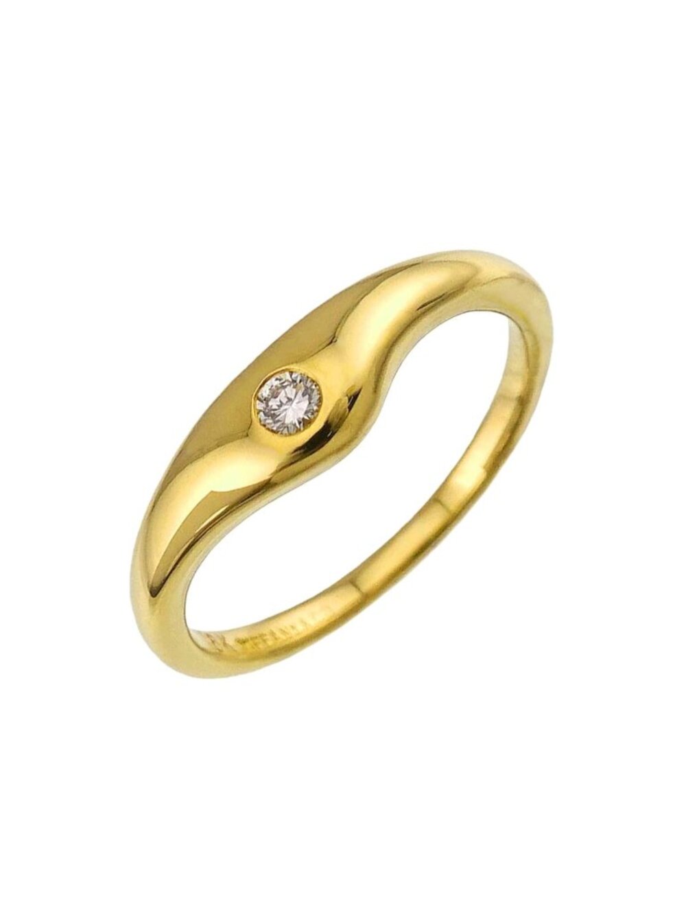 Tiffany & Co Ring Diamond 18k Yellow Gold